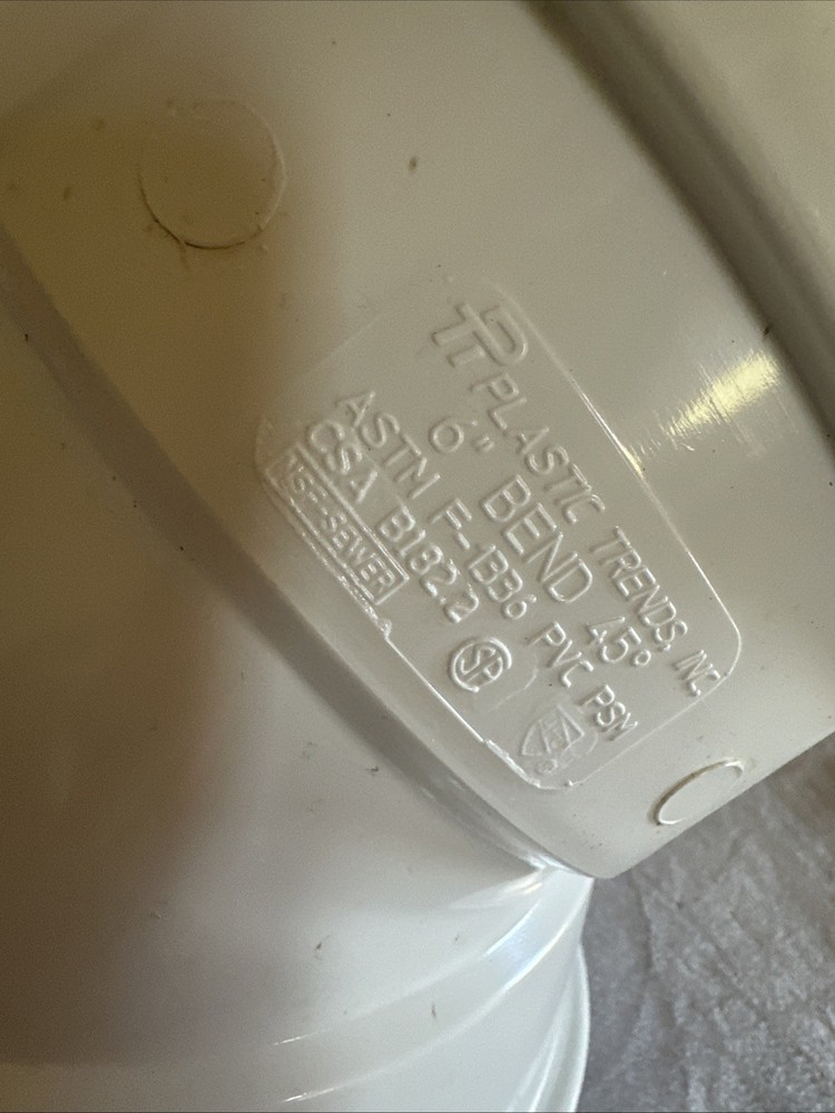 WESTLAKE PIPE &FITTING 6" 1/8 45 Degree bend