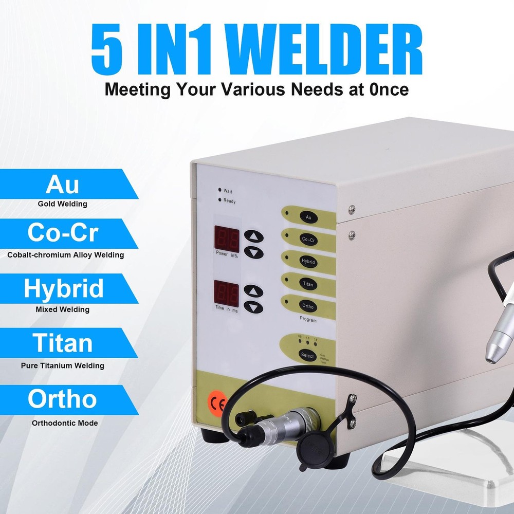 Automatic CNC Pulse Spot Welding Permanent Jewelry Welder Kit Arc Welding Adjust