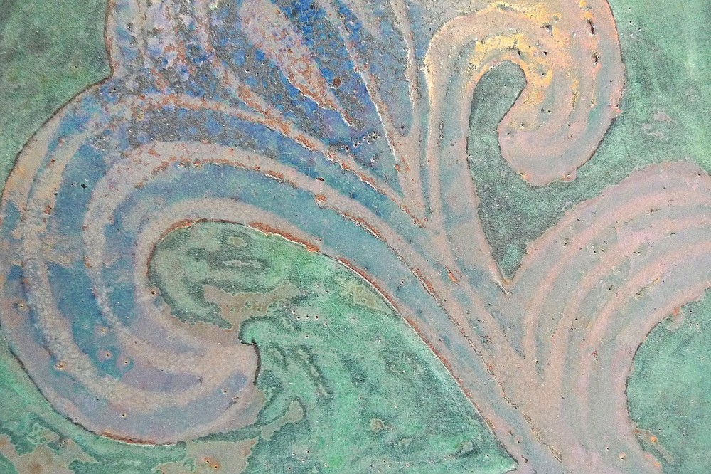 Contemporary Flower Tile by Haggerty