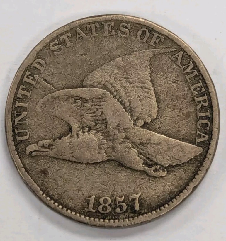 1857 Flying Eagle One Cent Coin- Nice TYPE COIN! #649