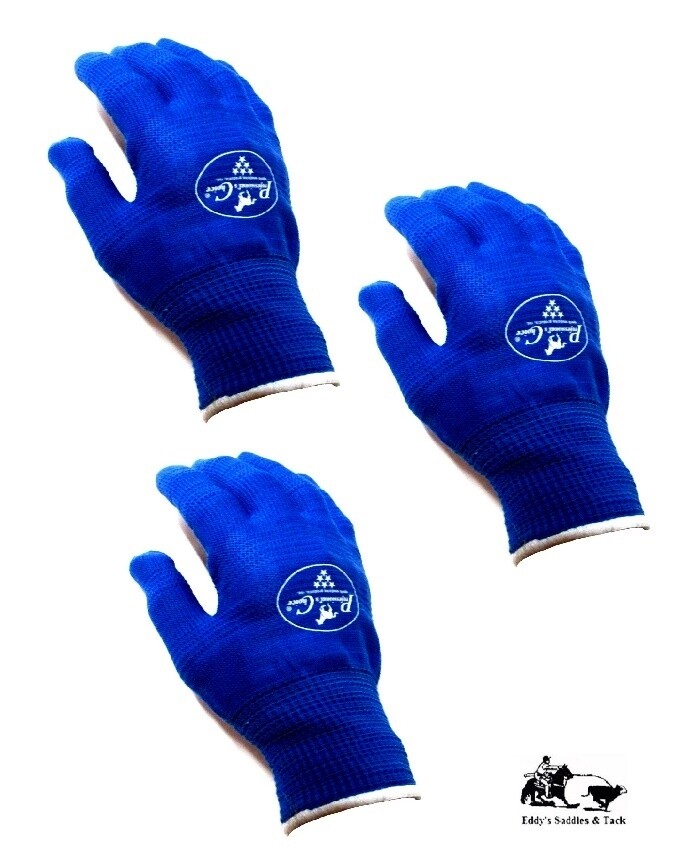 Professionals Choice Roping Glove 3-Pack Blue Medium or Large Right Hand