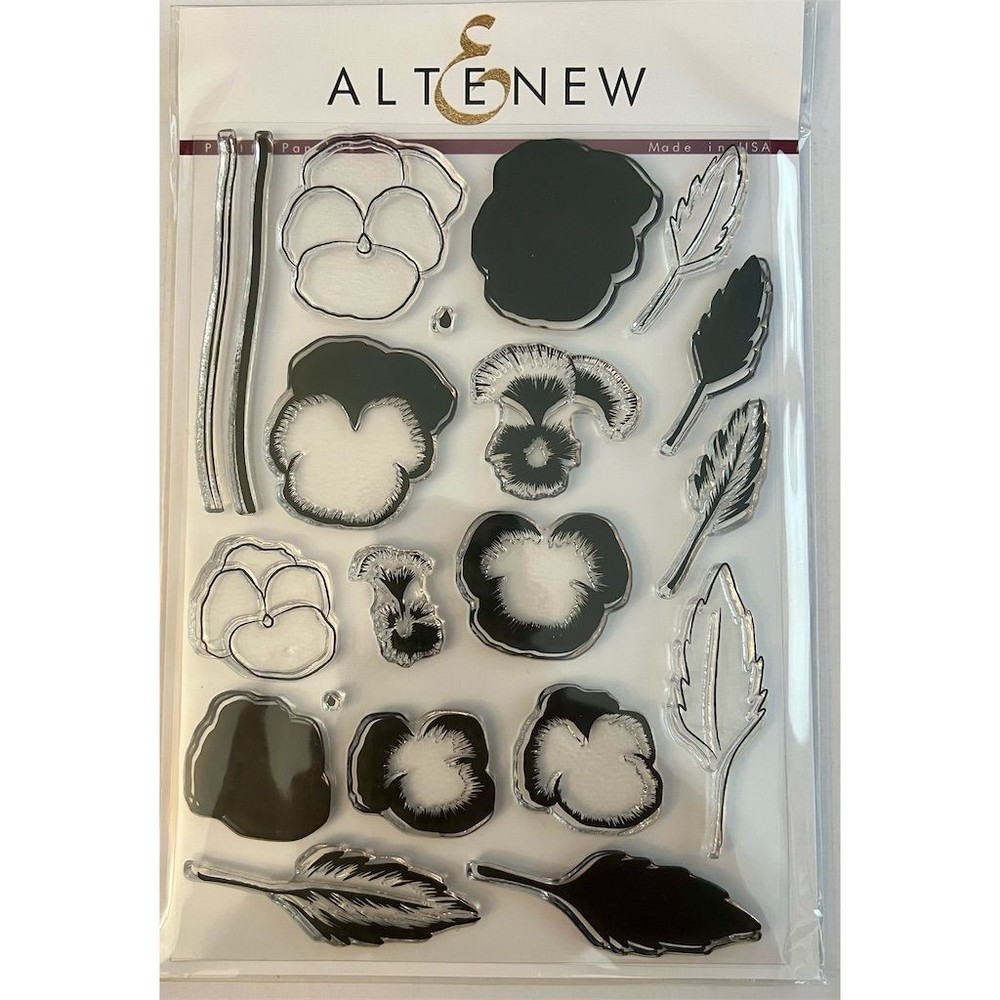 Altenew Pretty Pansies Stamp & Die Bundle Set