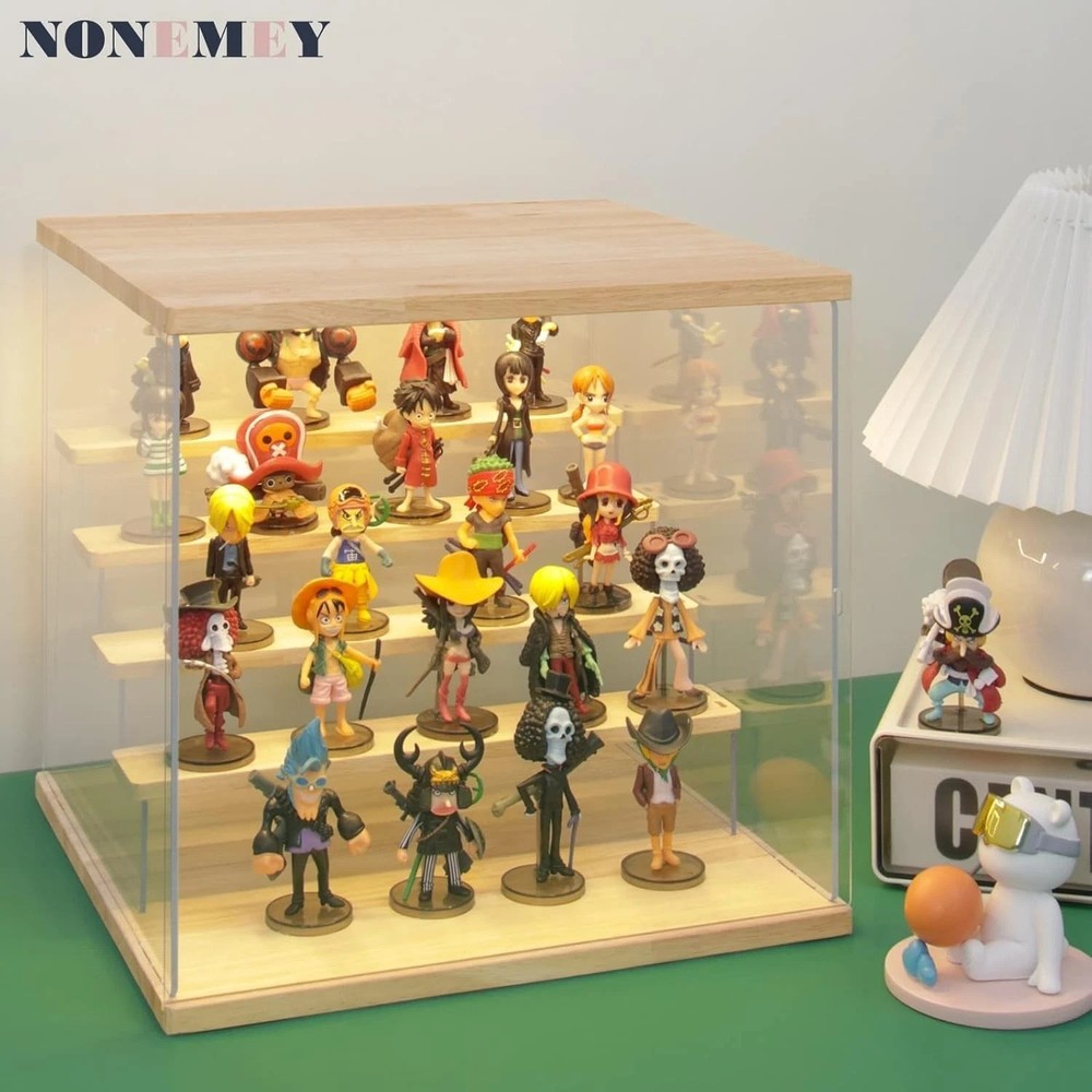 Dustproof Acrylic Showcase Organizer - LED Light 5Tier