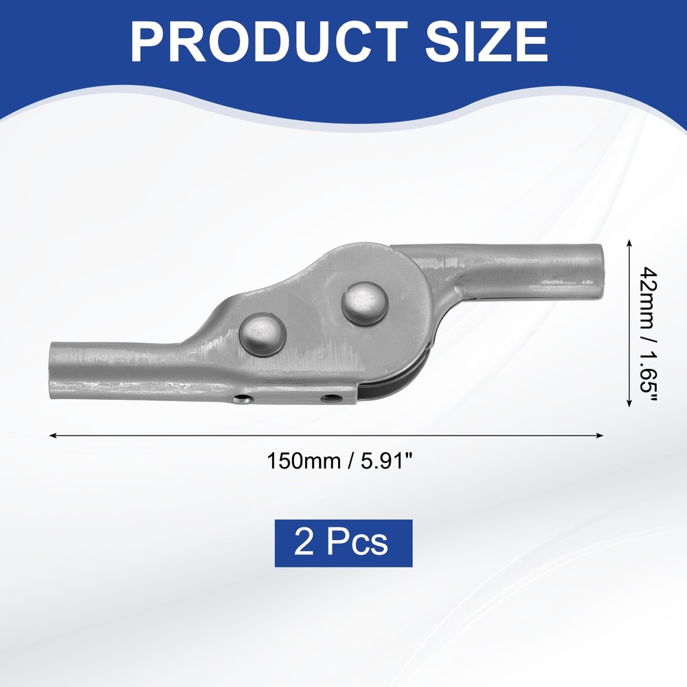 2Pcs Adjustable Sofa Hinge, 135 Degree Slanted 2 Gear Support Joint for Sofa