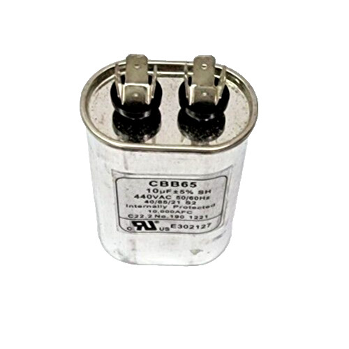 CBB65 Oval Run Capacitor 10 uF 440 VAC