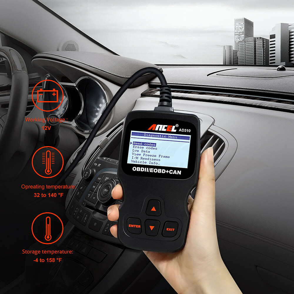 Ancel AD310 Car OBD2 Scanner Code Reader Auto Diagnostic Scan Tool Check Engine