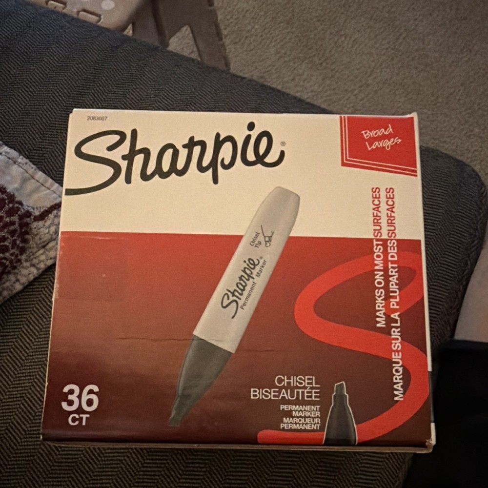 Sharpie Chisel Tip Permanent Markers Broad Large 36 Count MPN 2083007