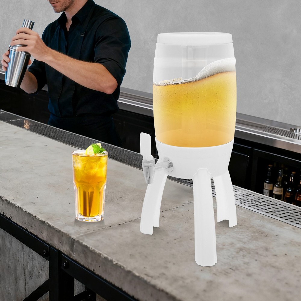 3-liter beer keg tripod craft beer barrel with faucet, made of ABS and PE materi