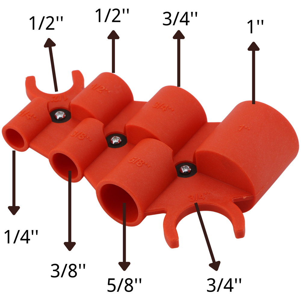 Deburring Pipe and Depth Gauge Tool 1/4" to 1" Sizes by U.S. Solid