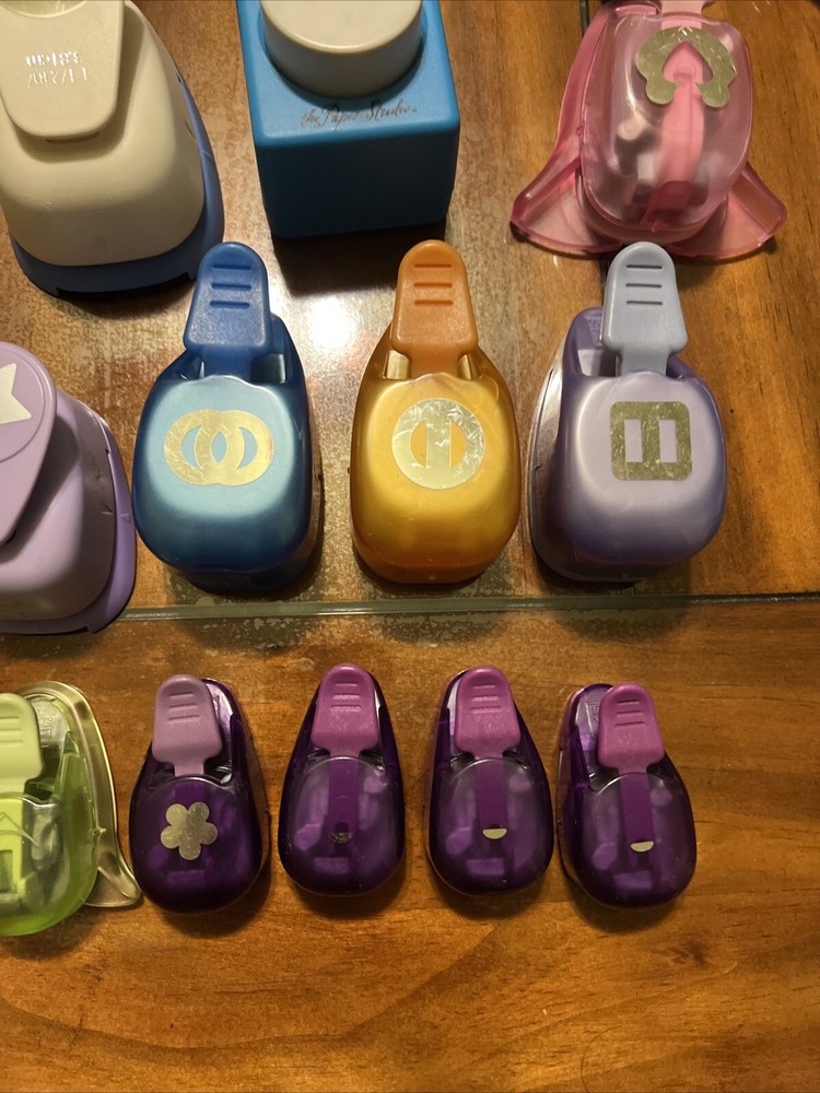 Lot Of 26 Paper Punches Different Sizes