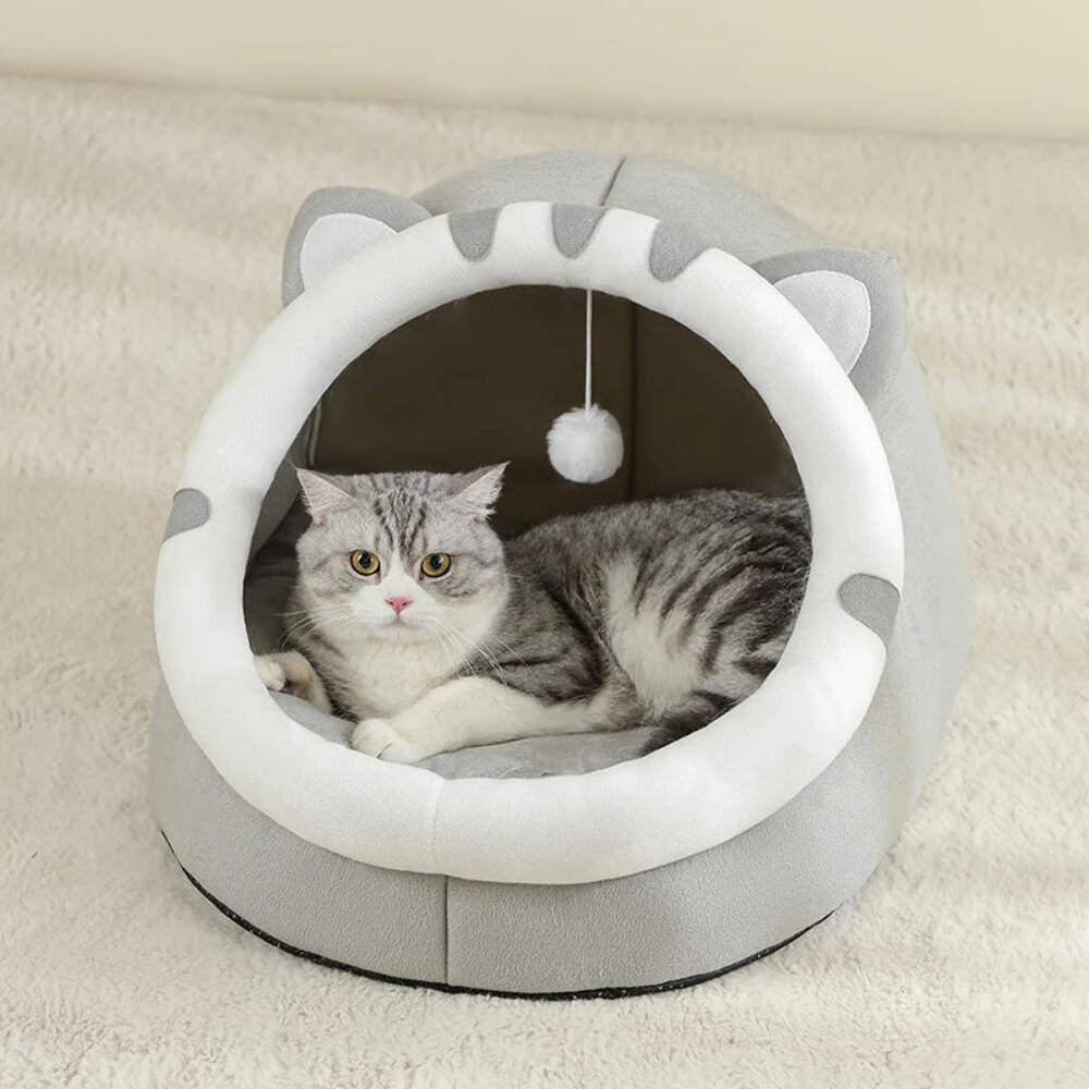 Warm Kitten Cave Pet Bed
