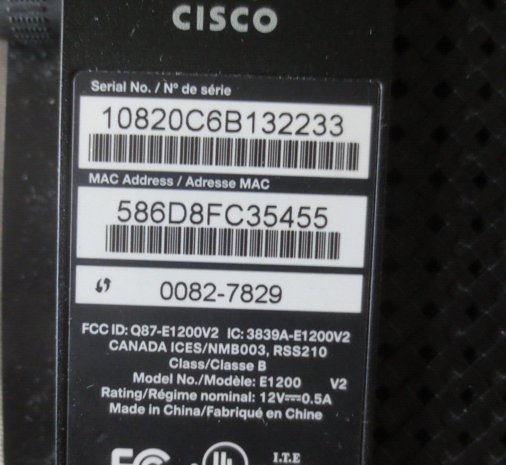 CISCO LINKSYS E1200 ROUTER