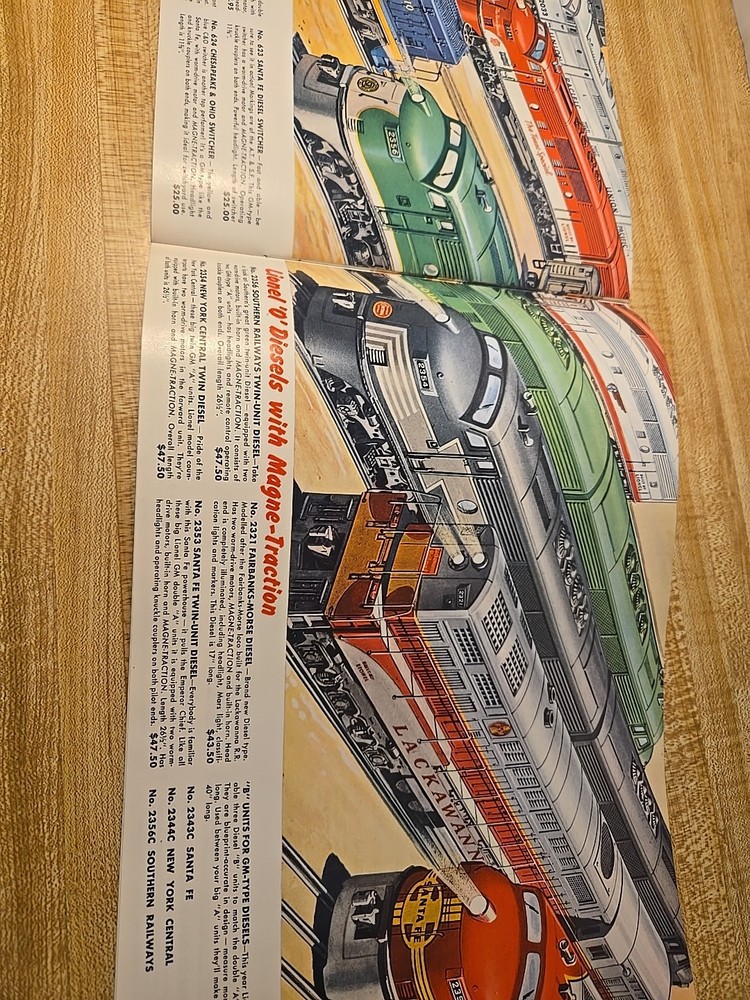 Lionel 1954 Original Catalog