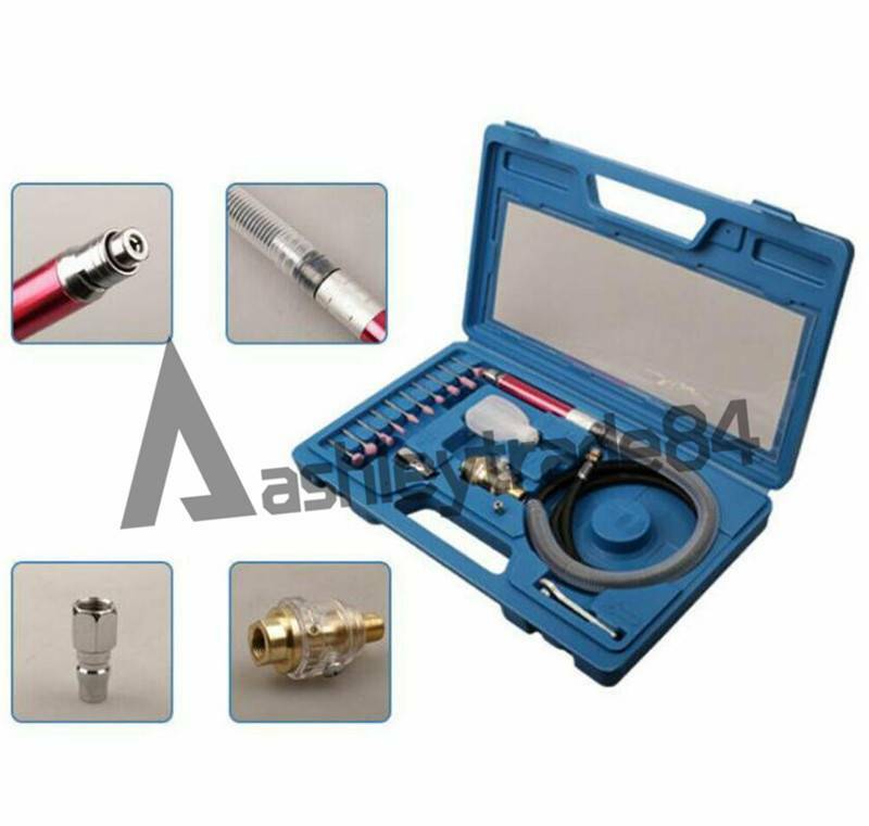 New PENCIL TYPE AIR DIE MICRO GRINDER TOOLS HIGH SPEED TOOL KIT