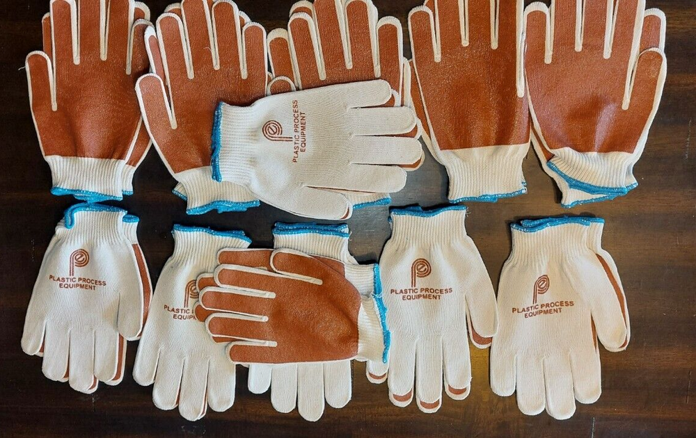 6 Pair Honeywell North Smitty Small Cotton/Polyester Work Gloves - Nitrile Palm