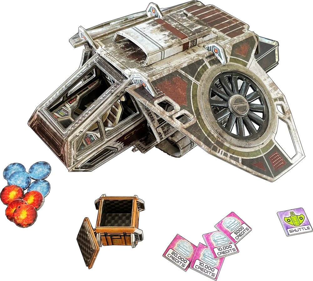 PRESALE Core Space First Born Patrol Class Shuttle Battle Systems Starship THG