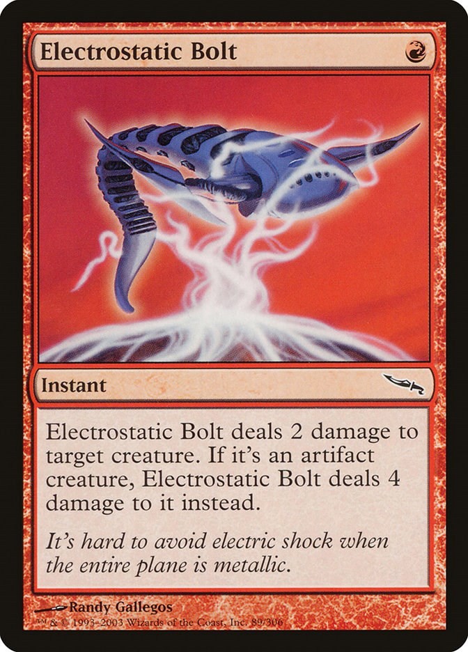 Electrostatic Bolt Mirrodin 89 MTG MP