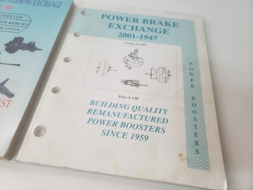 LOT Power Brake Exchange Catalogs Steering
