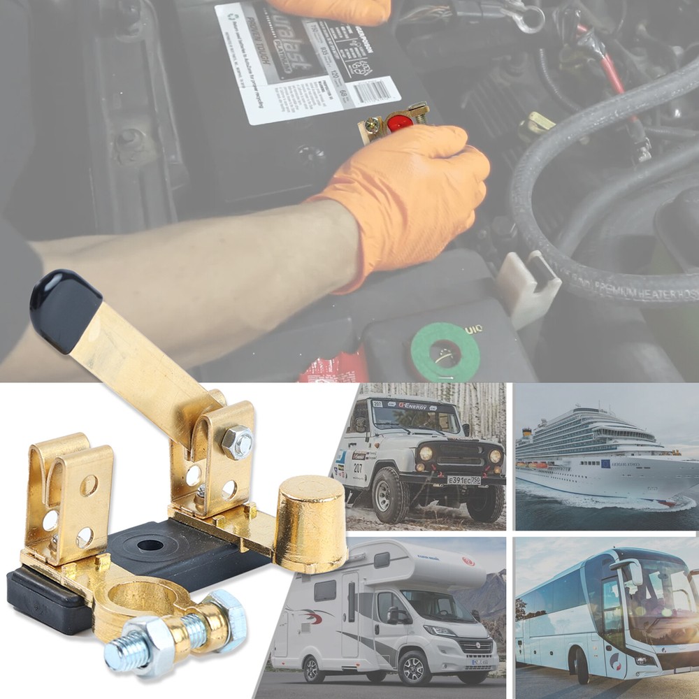 Top Post Knife Blade Master Switch 12V / 24V Battery Disconnect Switch Isolator.