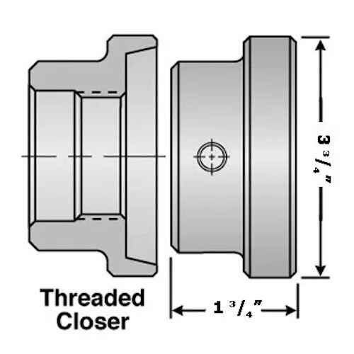 HARDINGE 5C - 3" REGULAR DEPTH COLLET CLOSER - HARDINGE THREAD MOUNT