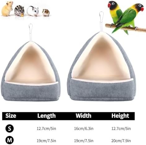 Plush Hanging Bird Nest Bed Grey