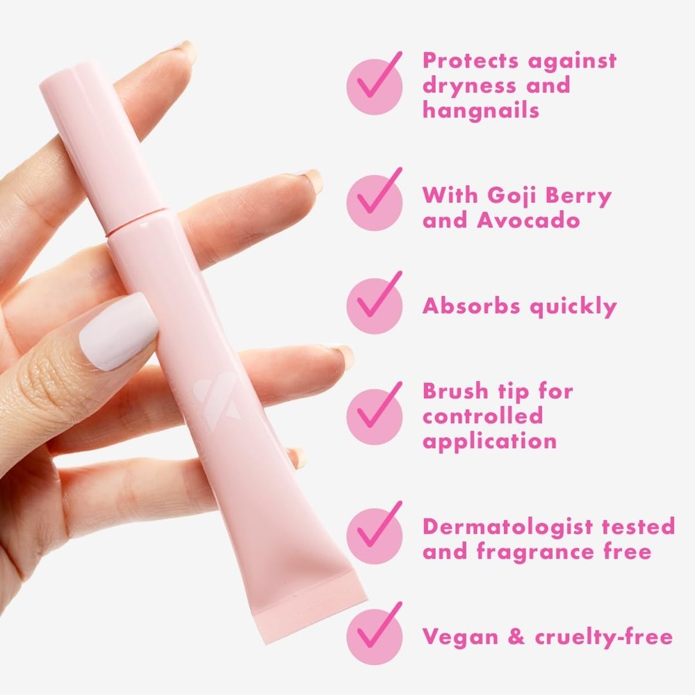 Dermatologist-Tested Cuticle Oil - Brush Applicator for Precision Hydration