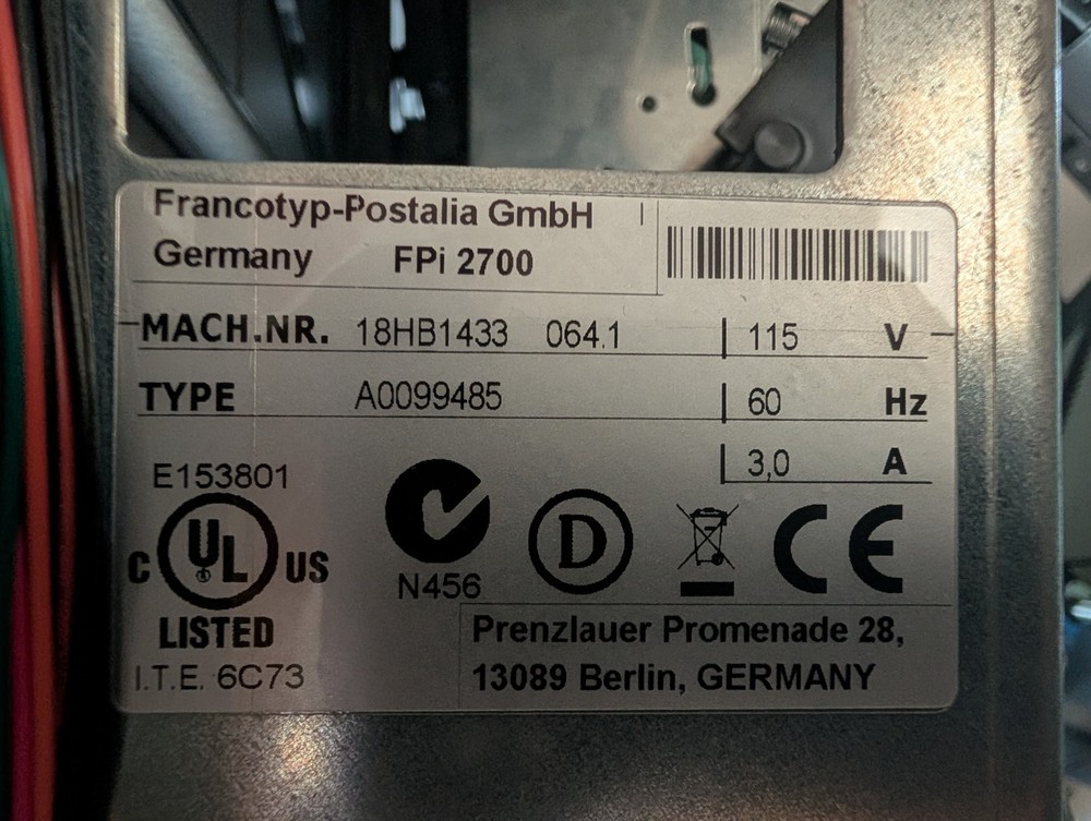 FPi 2700 Folder Insertion System