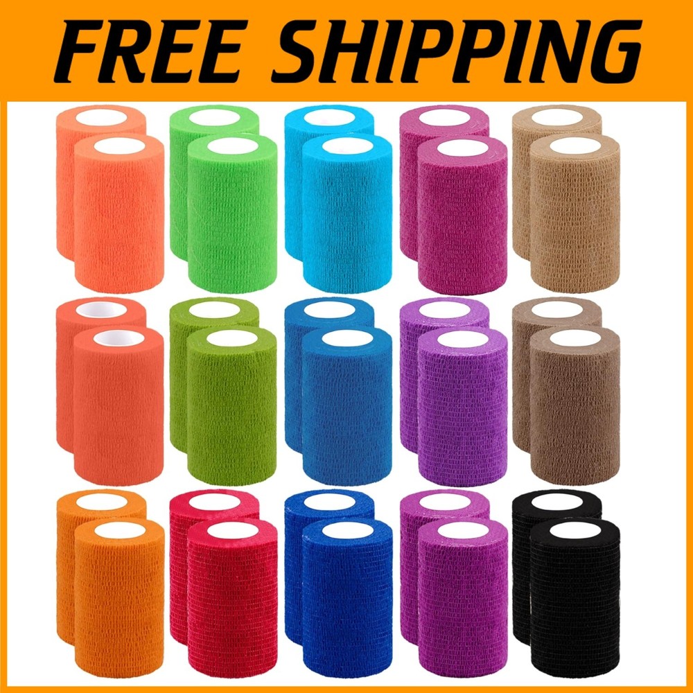 Stretch Bandage Wrap for Ankle & Wrist - 30 Rolls