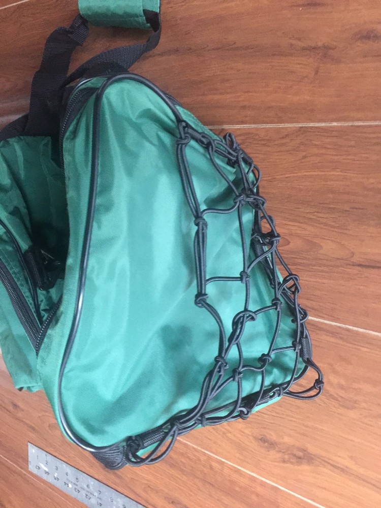 GREEN DUFFLE BAG WITH STURGEON LOGO -