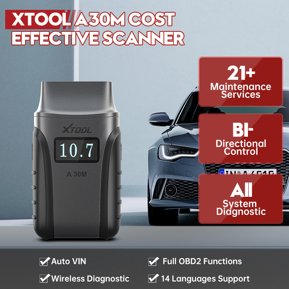 XTOOL BT Scanner A30M BiDirectional Auto Full Diagnostic Engine Scan Code Reader