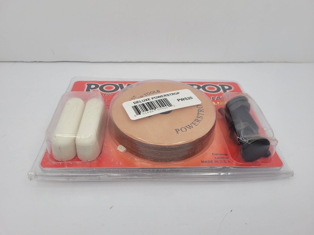 Powerstrop Razor Sharp Tools Fast Deluxe Kit Genuine Leather REC 600-800 New