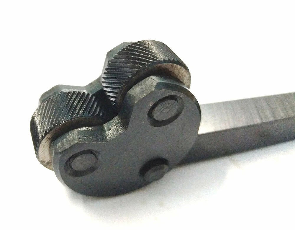 Knurling Tool Pivot Head for Lathe Machine, Double Adjustable Heads, Size 3/4"