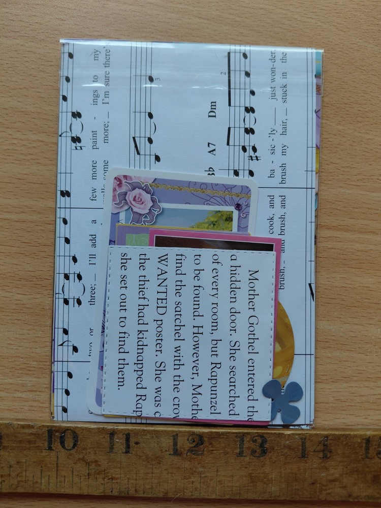 Small Disney Tangled Rapunzel Scrapbooking Ephemera Bundle Kit Pack sticker