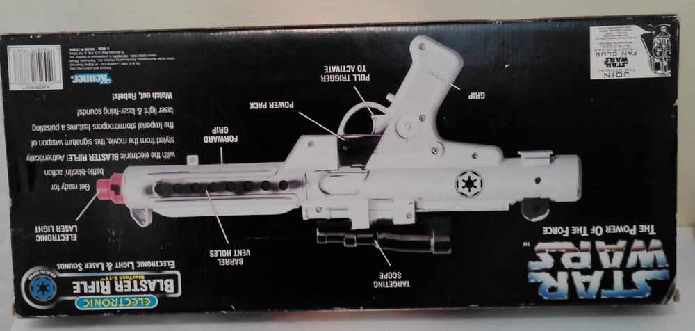 Star Wars STORMTROOPER Electronic Blaster Rifle BlasTech E-11 Galactic MISB