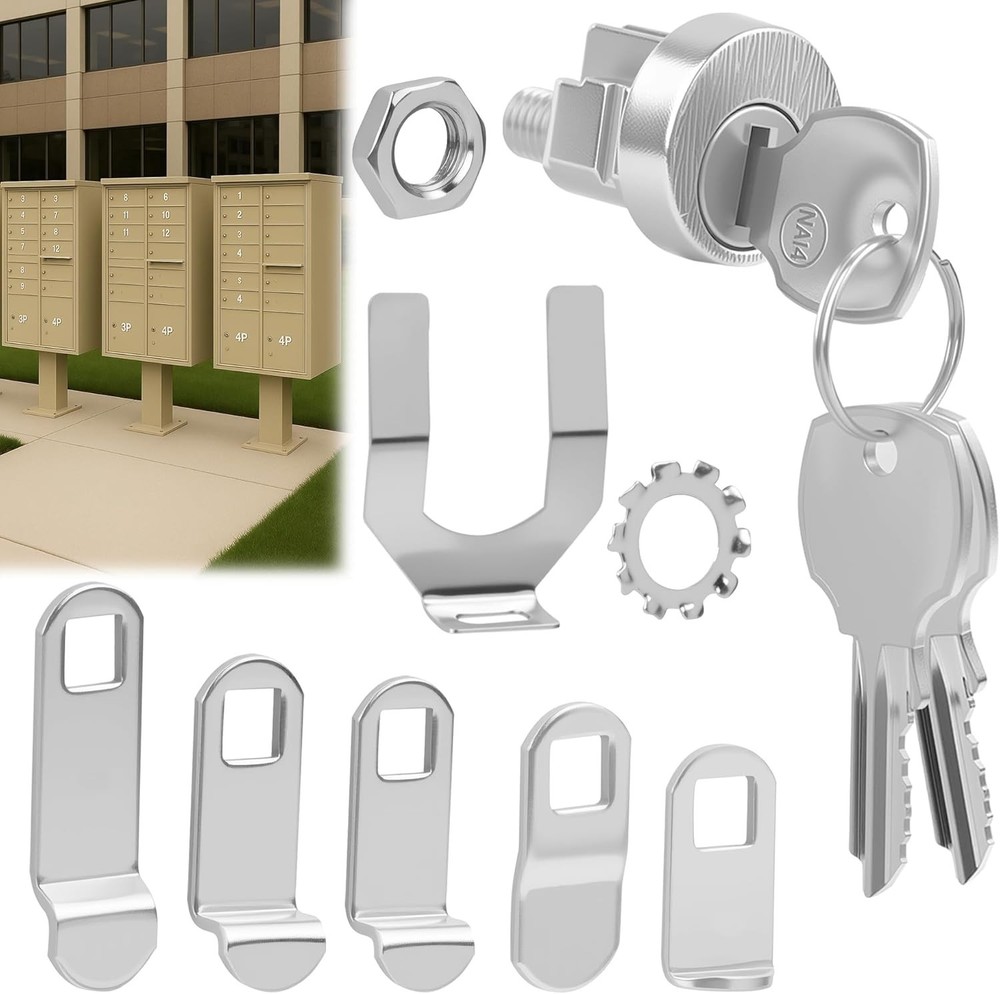 All-Weather 10 Pack Mailbox Lock Set - Secure L-1172C Replacement with Keys