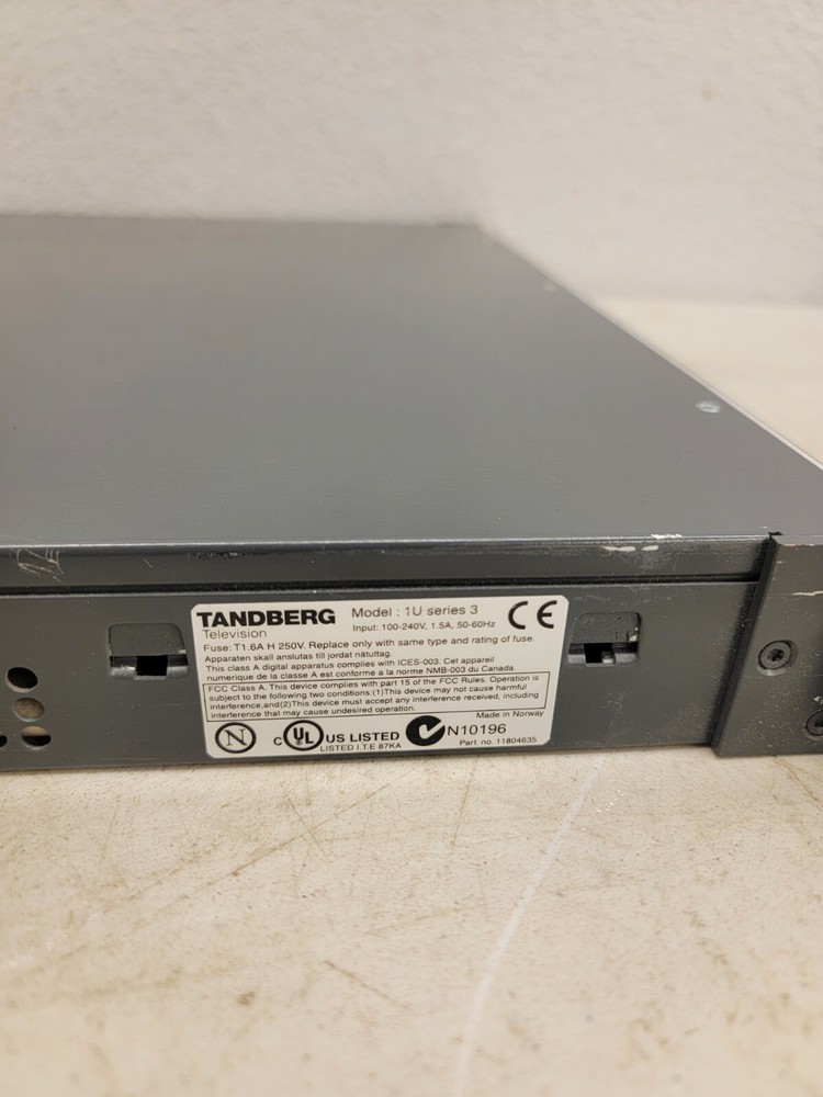 Tandberg TT1260 Professional Receiver & Decoder - Model 1U Series 3