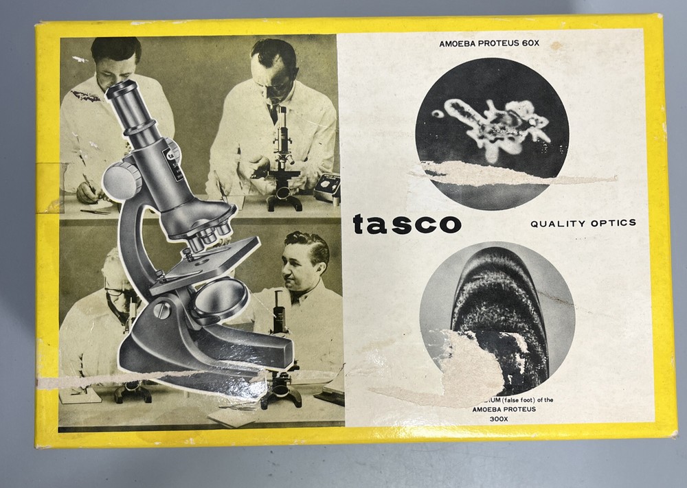 Vintage Tasco Microscope # 300XM #990-5 JUNIOR  Microscope Kit NOB