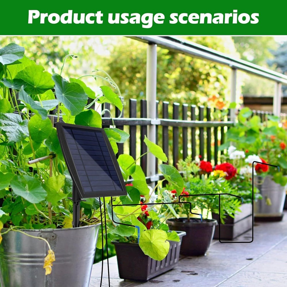 Solar Drip Irrigation Kit, Automatic Solar Drip Irrigation System for Plants