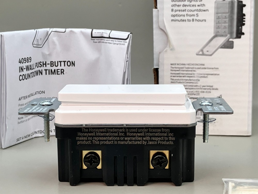 Honeywell 40989 In-wall Push-button Countdown Timer