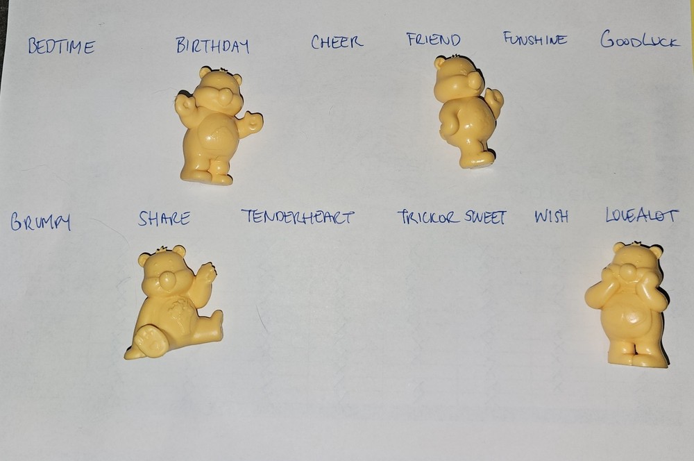 Tiny Mights Care Bears Mini Figures - Choose Your Own