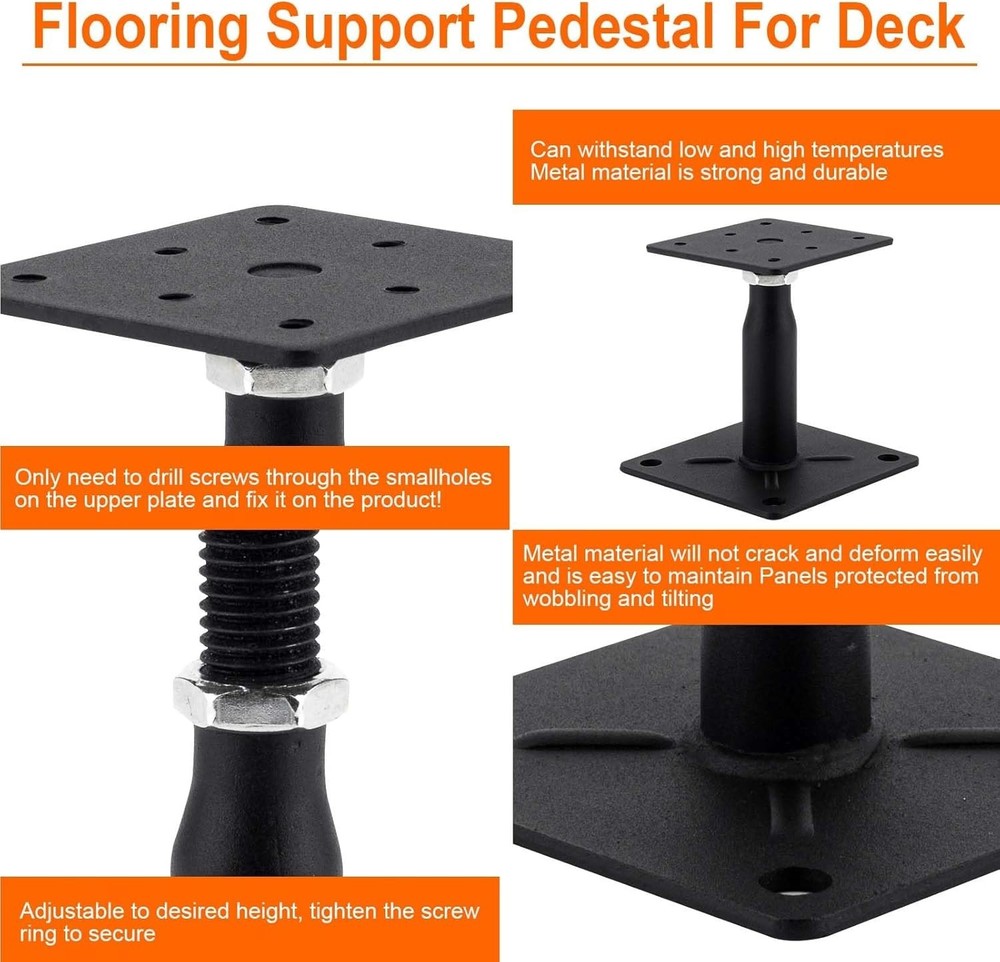 Adjustable Support Jack for The Floor, Deck Foundation,RV Step Stabilizer,Min...