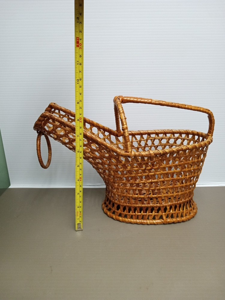 Wooden Wine Basket With Handle
