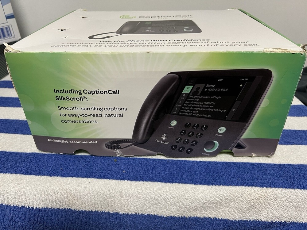 CAPTION CALL SCREEN PHONE 67TB FOR HEARING IMPAIRED CAPTION
