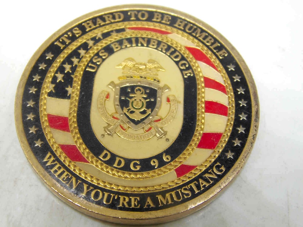 USS BAINBRIDGE DDG 96 CHALLENGE COIN