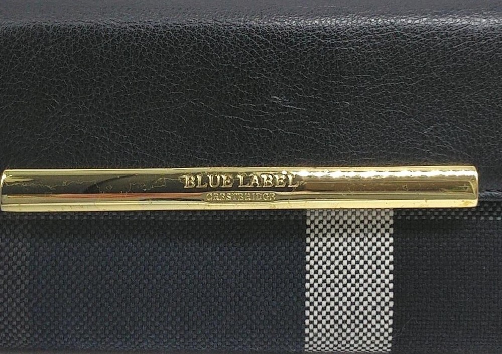 Blue Label Crestbridge Long Wallet Black