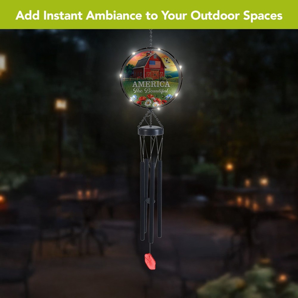 Briarwood Lane American Barn Illuminated Wind Chime