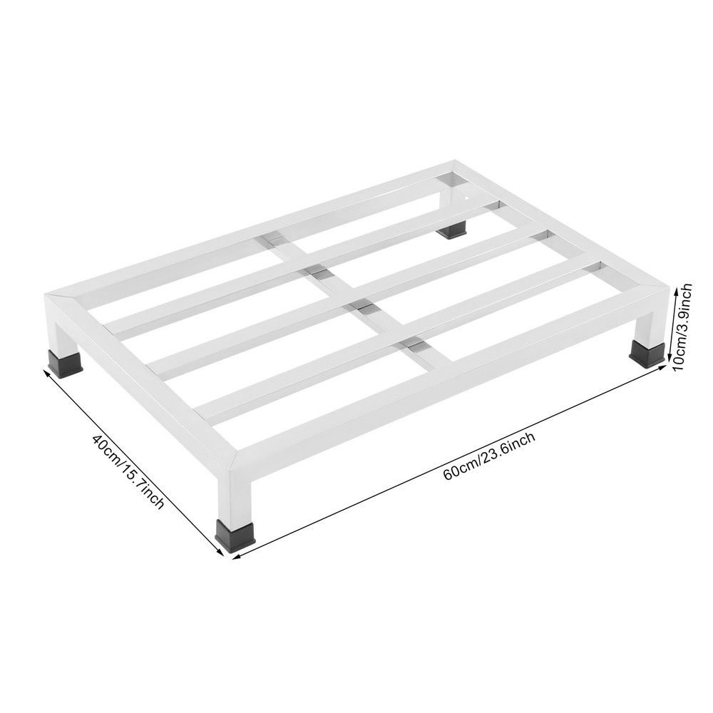 2 Pack Stainless Steel Dunnage Racks - Heavy-Duty Storage Solution