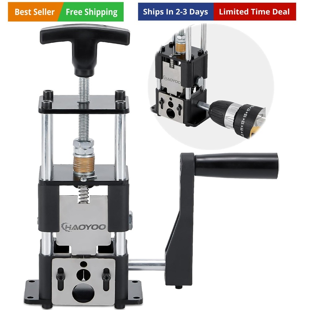 Wire Stripper Machine, Drill-Powered/Manual Two-In-One Wire Stripper Tool, Wi...