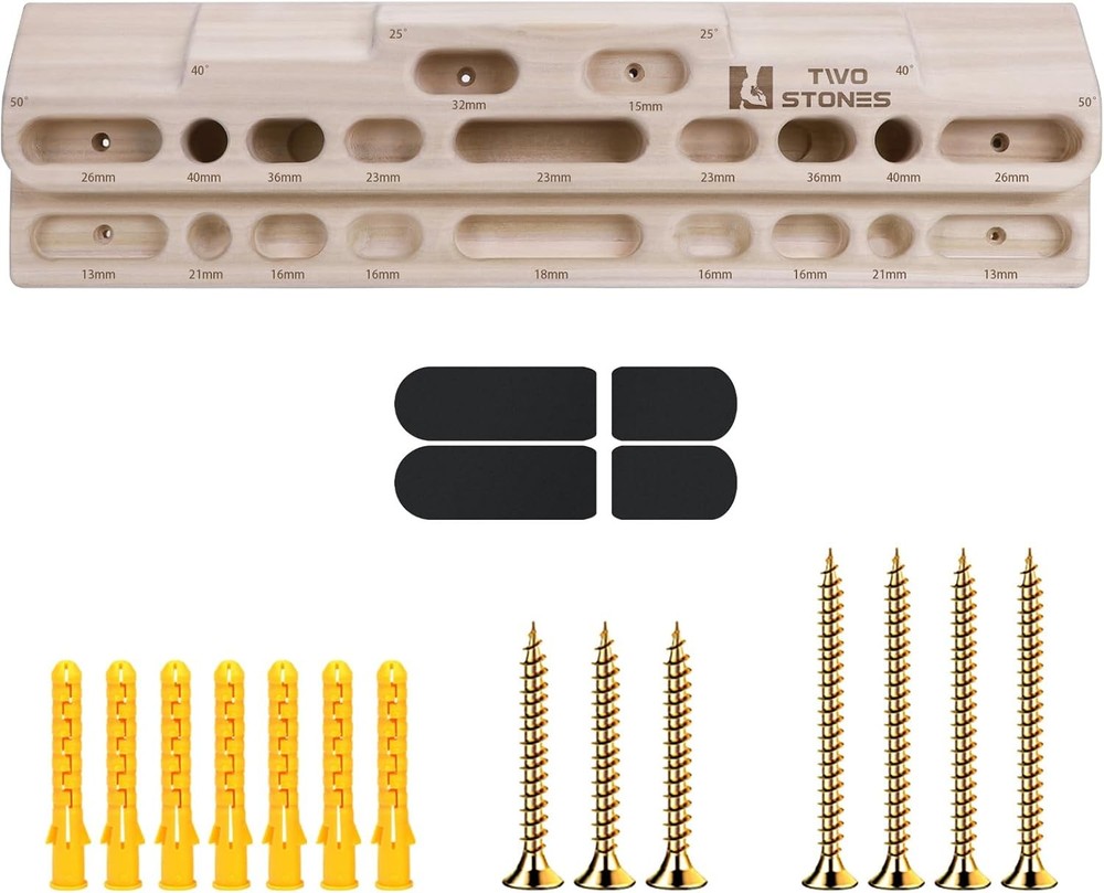 Door Mount Climbing Hangboard with Pull Up Bar