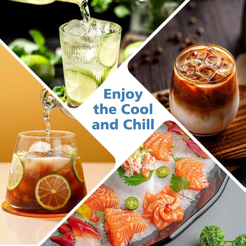 Ice Cube Trays for Freezer, 2 Pack Ice Cube Tray with Lid, Silicone Ice Cube Mol